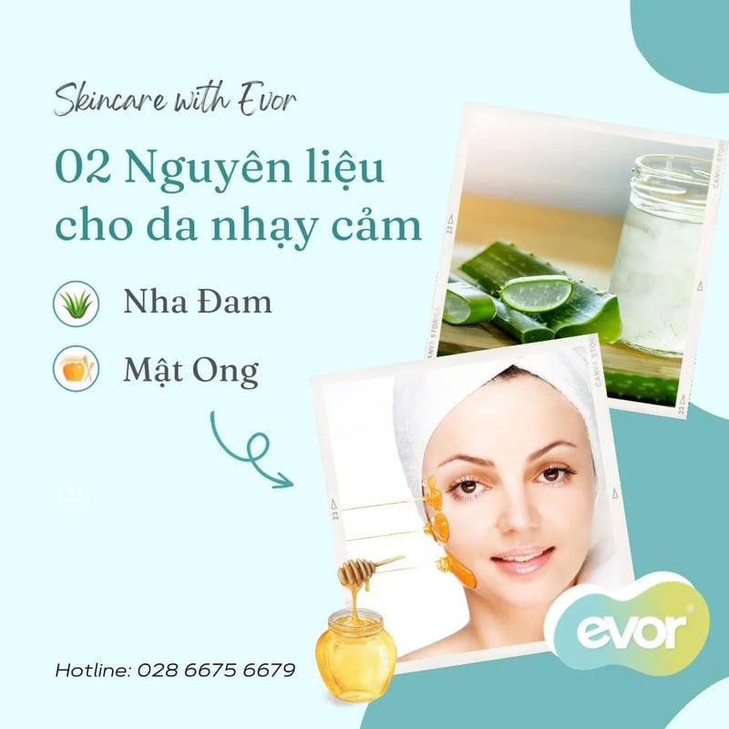 02 NGUYÊN LIỆU DƯỠNG DA CHO LÀN DA NHẠY CẢM-evor