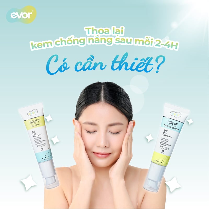 THOA LẠI KEM CHỐNG NẮNG SAU MỖI 2-4H CÓ THẬT SỰ CẦN THIẾT?