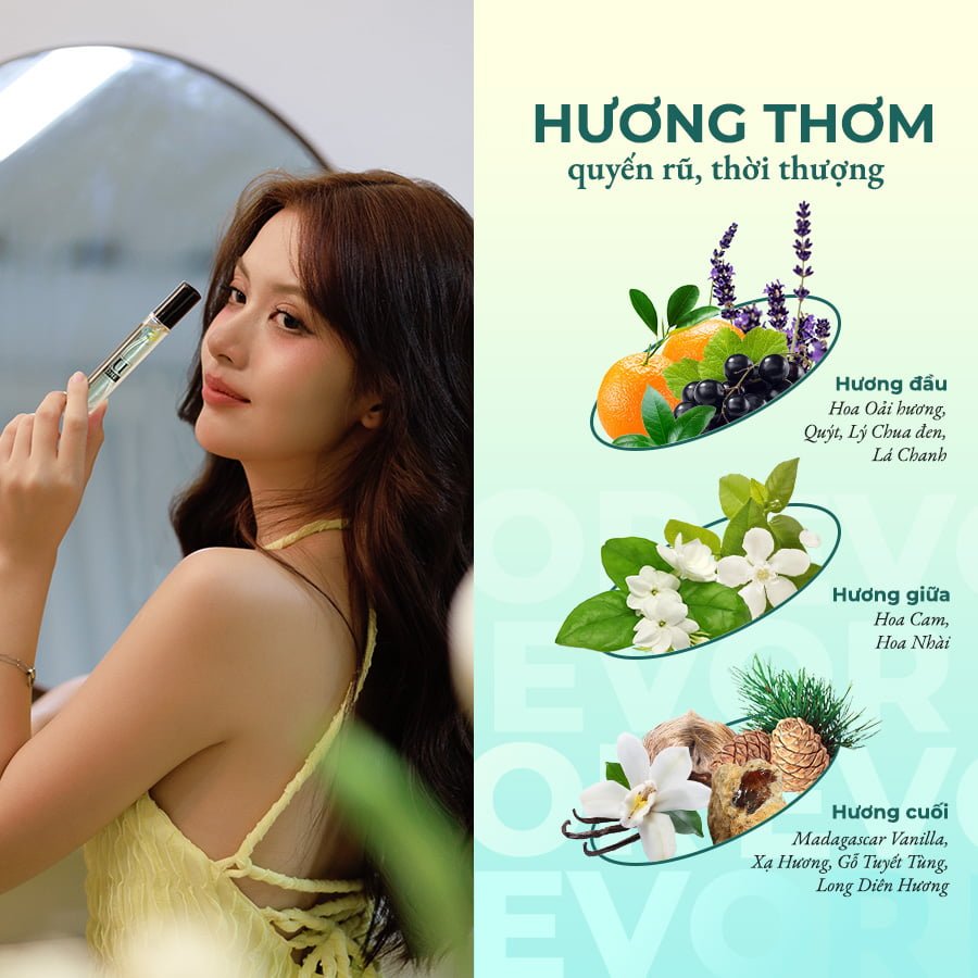 u-one perfume nước hoa evor momento tầng hương